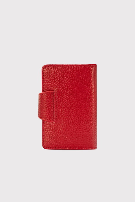 Zoozie Bags Tarjetero Rojo de Piel Auténtica